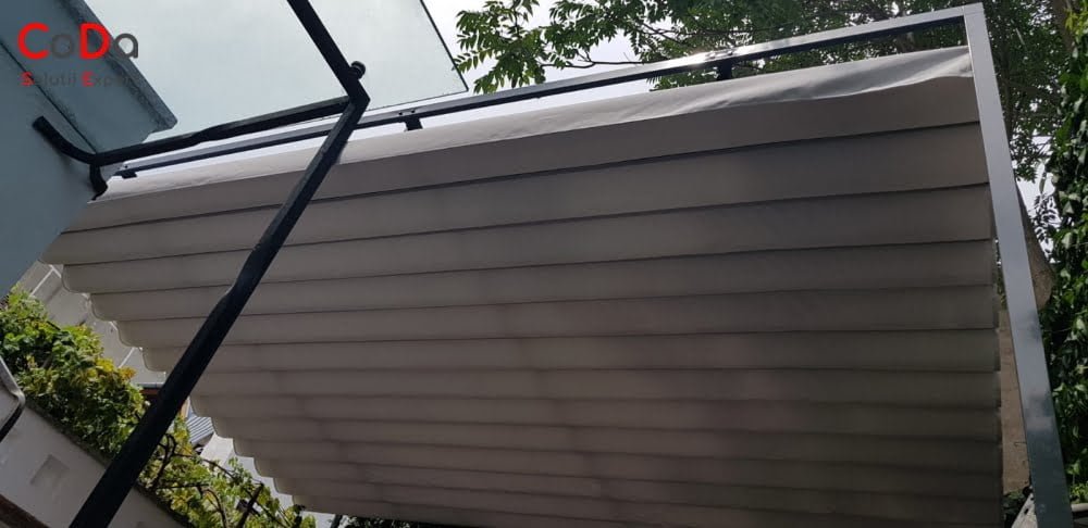 Pergola retractabila manuala dublu fald VIA cluj