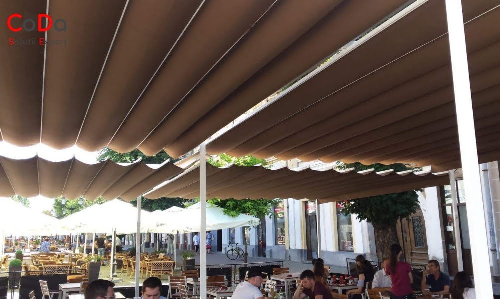 Pergola retractabila terasa horeca cluj bistrita