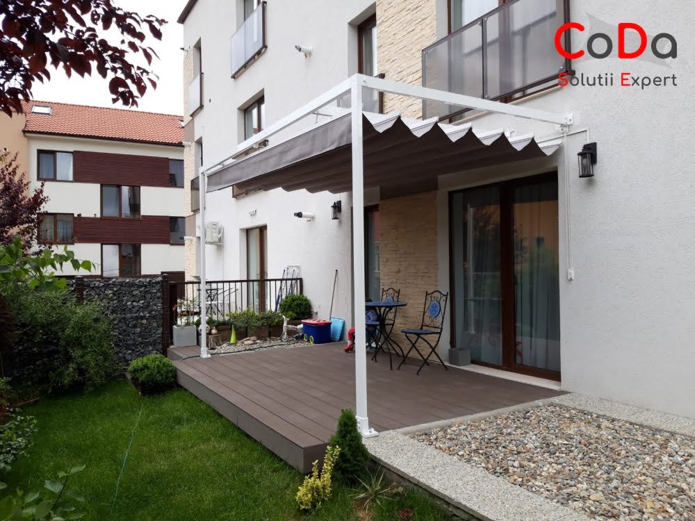 Pergola retractabila actionata manual coda cluj