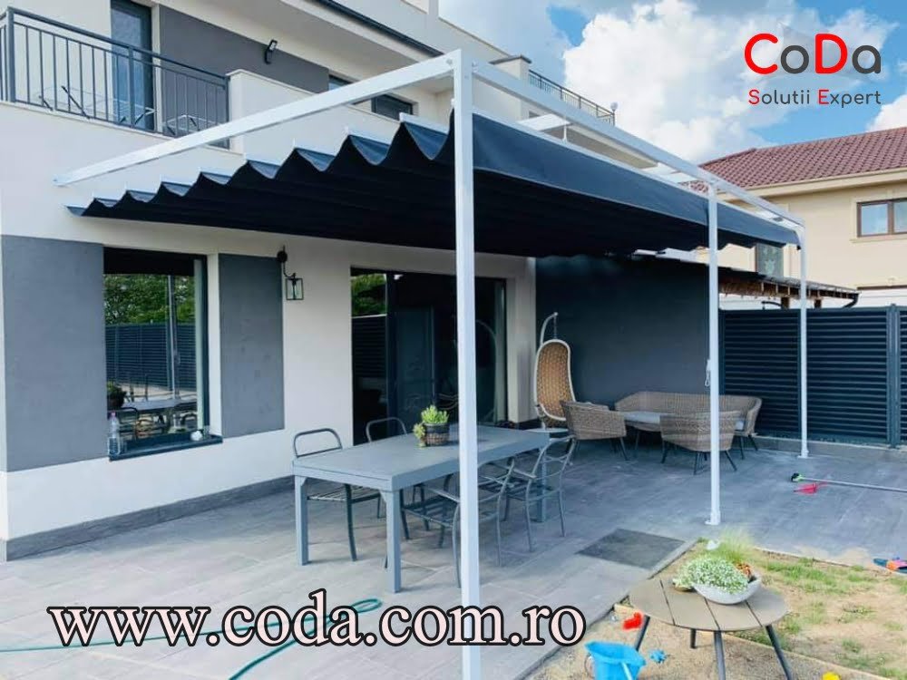 Pergola cu falduri retractabila coda