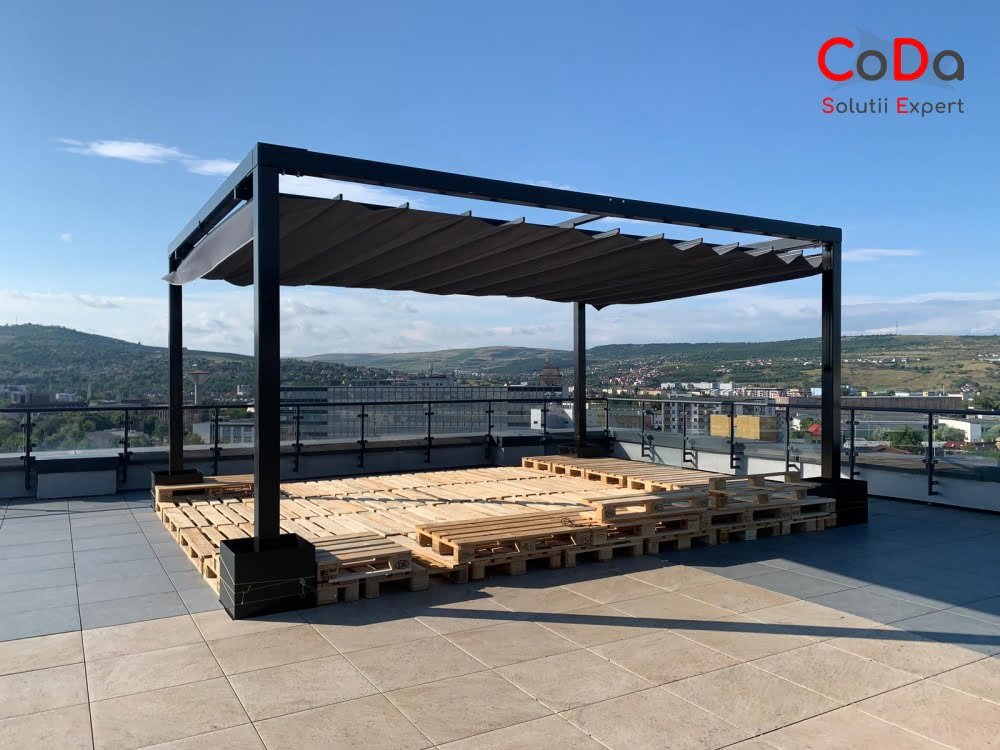 Pergola retractabila coda