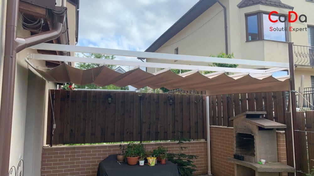 Pergola retractabila cu falduri coda 2