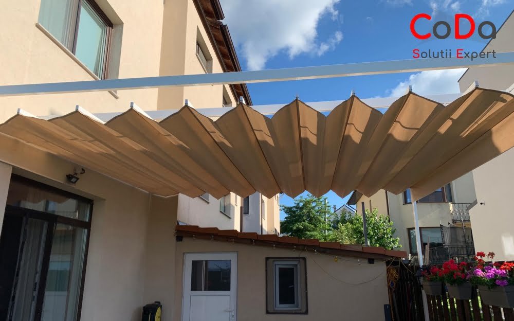 Pergola retractabila cu falduri coda 3