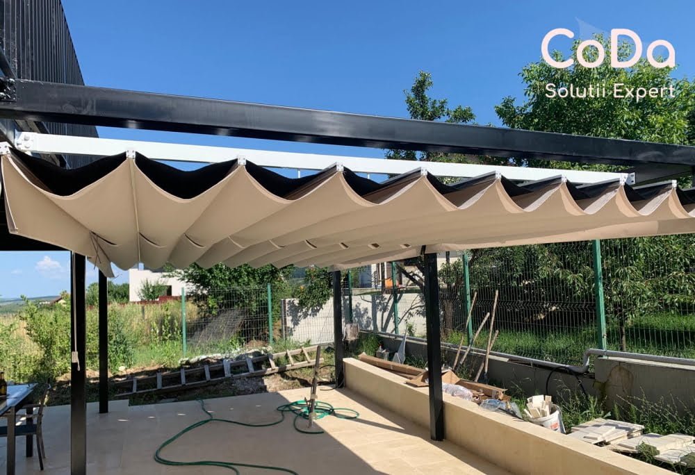 Pergola retractabila dublu fald coda cluj