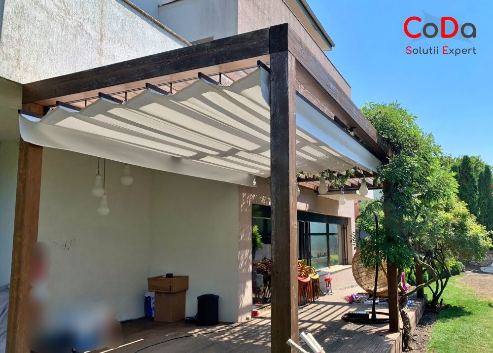 Pergola retractabila coda