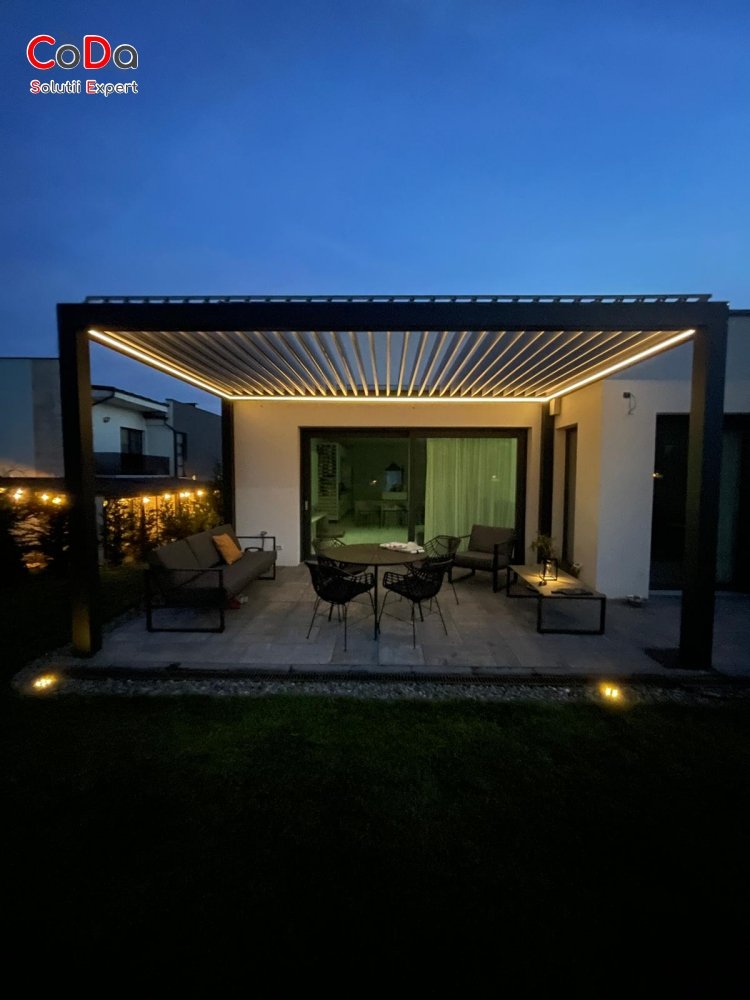 Pergola Bioclimatica cu led coda cluj